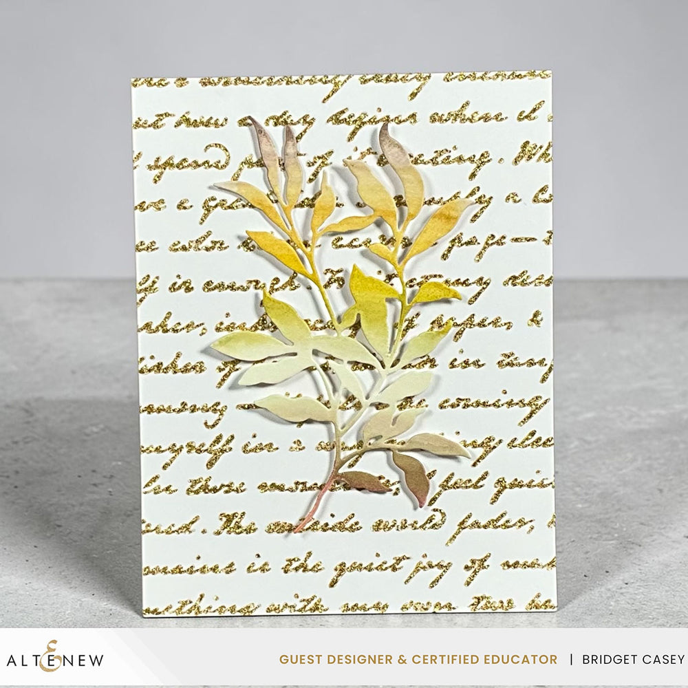 Mixed Media Gold Glitter Relief Paste