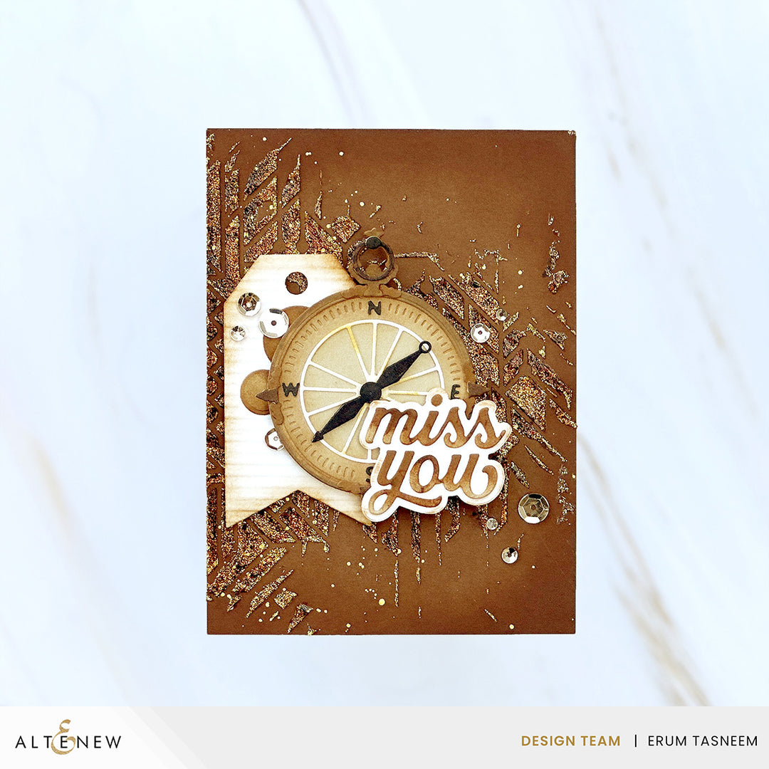 Mixed Media Gold Glitter Relief Paste