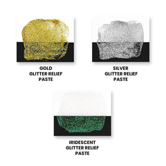 Mixed Media Iridescent Glitter Relief Paste