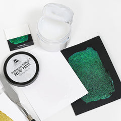 Mixed Media Iridescent Glitter Relief Paste