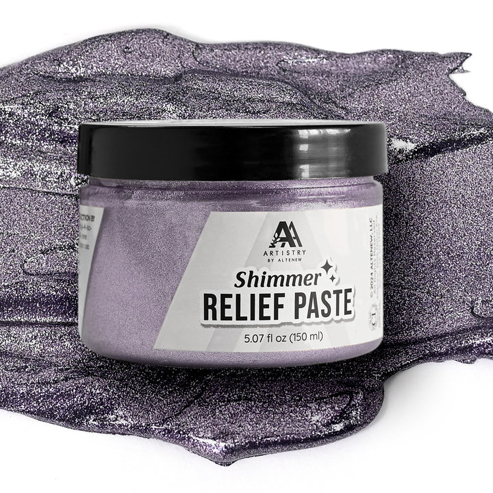Mixed Media Shimmer Relief Paste - Amethyst