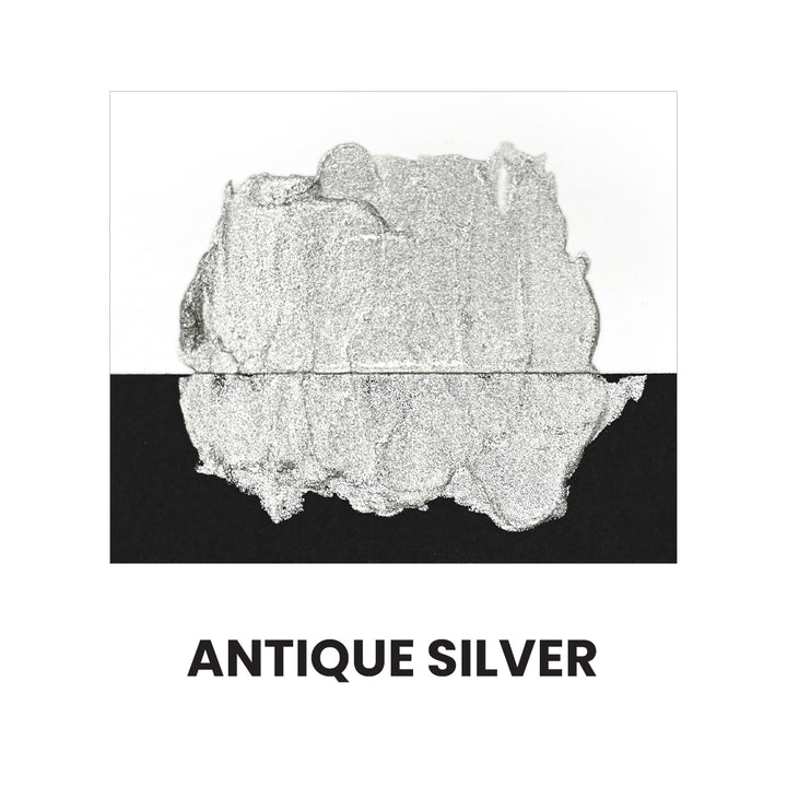 Mixed Media Shimmer Relief Paste - Antique Silver