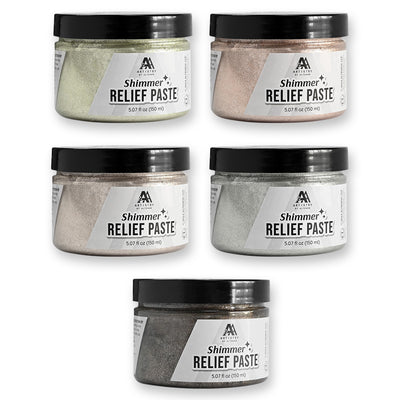 Mixed Media Shimmer Relief Paste Bundle