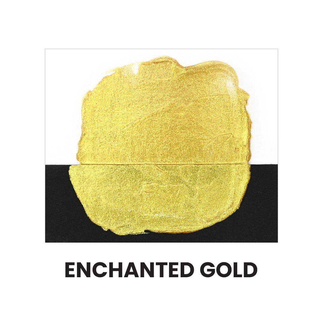 Mixed Media Shimmer Relief Paste - Enchanted Gold