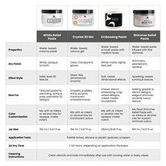 Mixed Media Shimmer Relief Paste - Galactic Skies