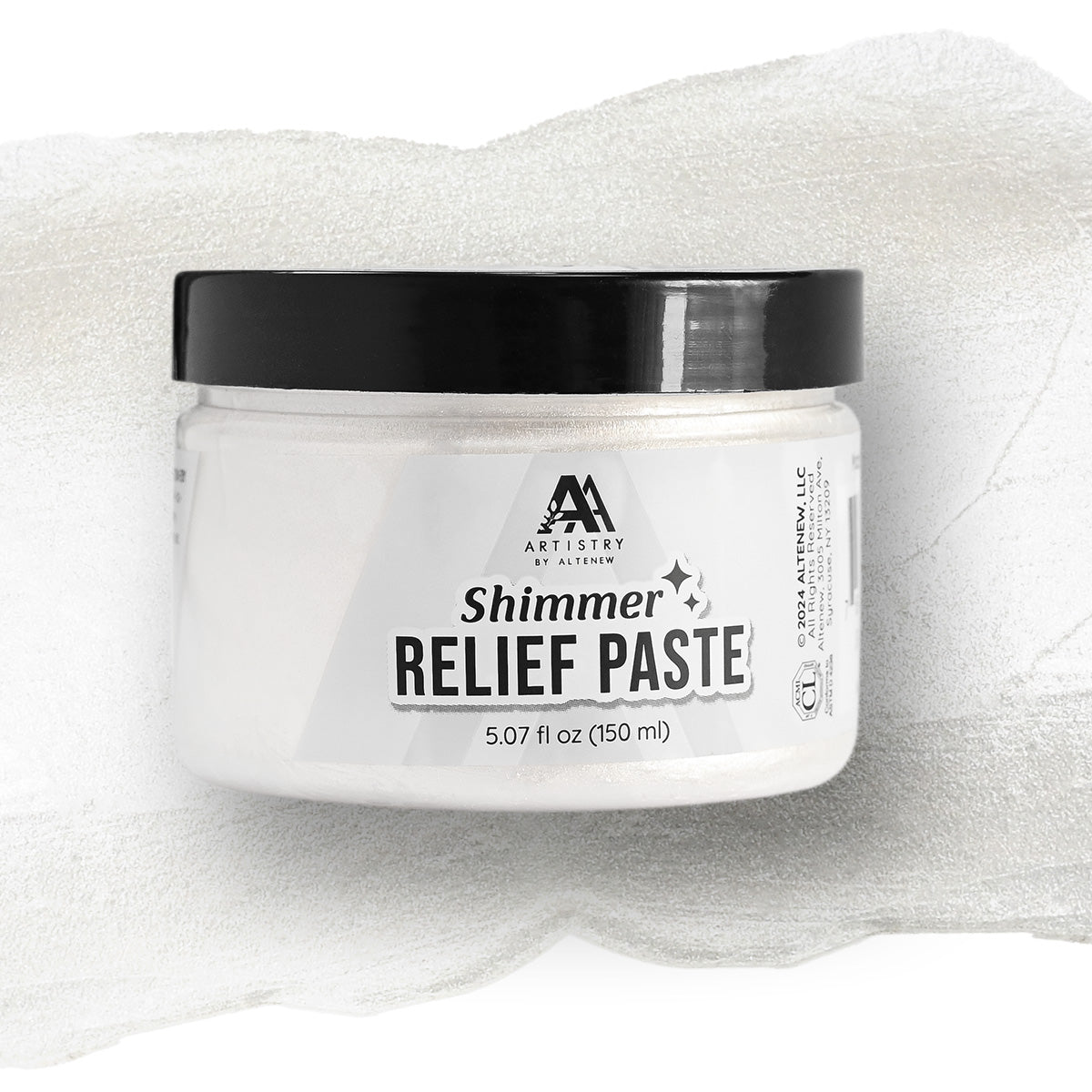 Mixed Media Shimmer Relief Paste - Pearl