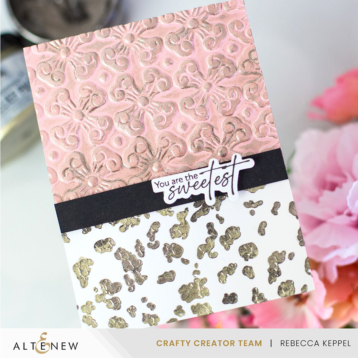 Mixed Media Shimmer Relief Paste - Rose Gold