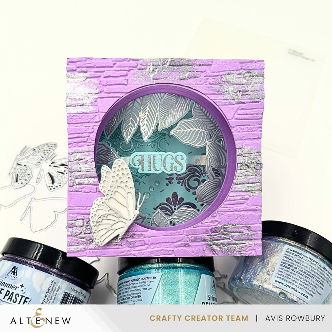 Mixed Media Shimmer Relief Paste - Sea Beryl