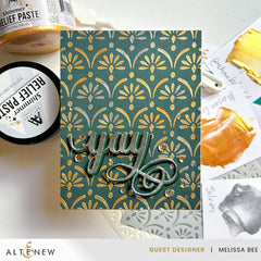 Mixed Media Shimmer Relief Paste - Silver