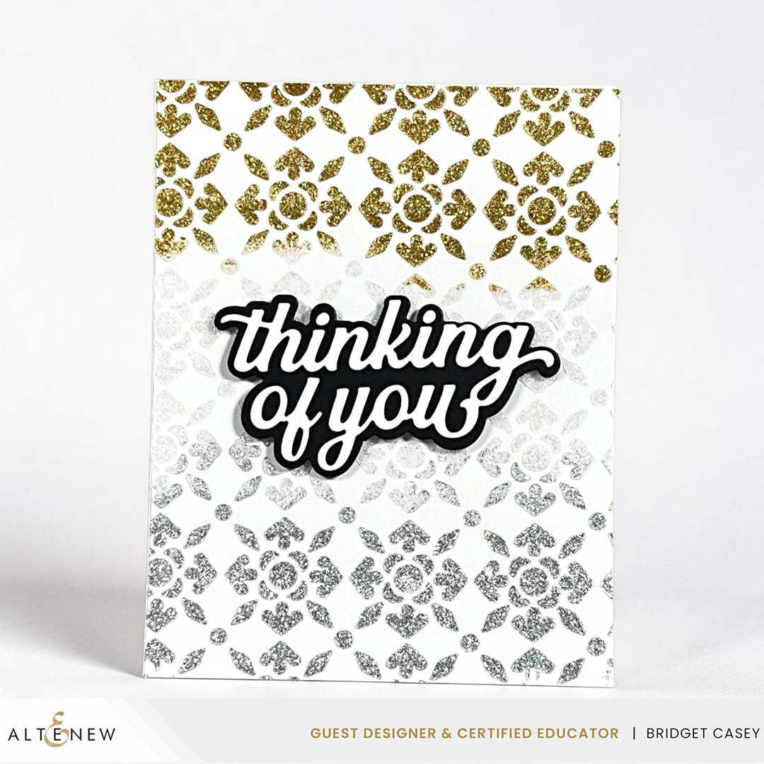 Mixed Media Silver Glitter Relief Paste