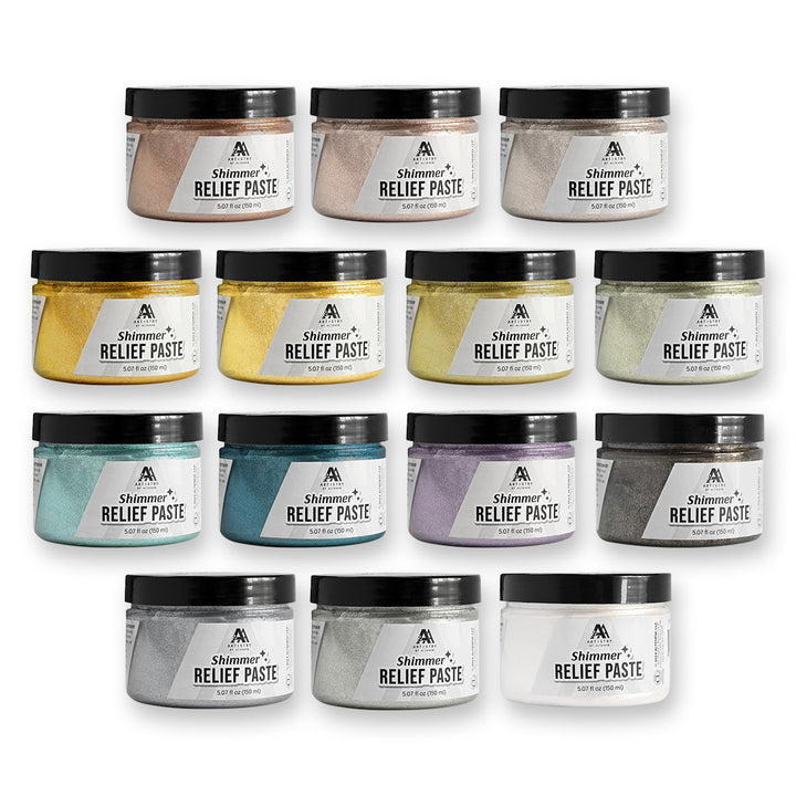 Mixed Media Ultimate Luxe Shimmer Relief Paste Bundle