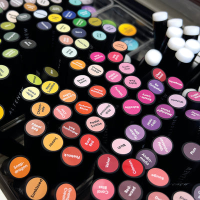 Organizational Label Mini Blending Brush Label Set - All Crisp Dye Ink Colors (2 Sheets)