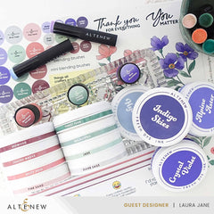 Organizational Label Round Ink Pads Label Set - ChromaBloom Delights Fresh Dye Ink Bundle