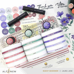 Organizational Label Round Ink Pads Label Set - ChromaBloom Delights Fresh Dye Ink Bundle