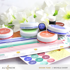 Organizational Label Round Ink Pads Label Set - ChromaBloom Delights Fresh Dye Ink Bundle