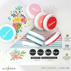 Organizational Label Round Ink Pads Label Set - ChromaBloom Delights Fresh Dye Ink Bundle