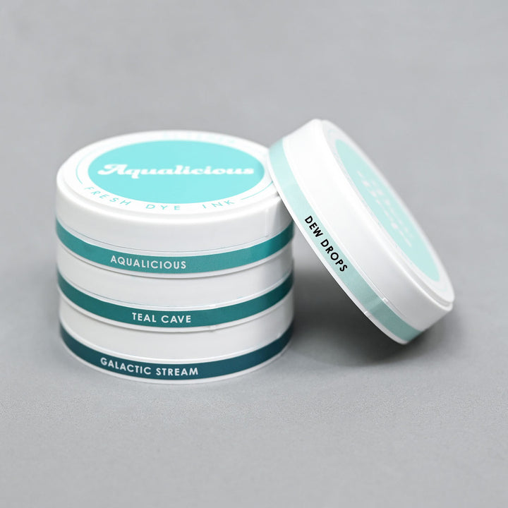 Organizational Label Round Ink Pads Label Set - ChromaBloom Delights Fresh Dye Ink Bundle