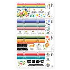 Organizational Label Round Ink Pads Label Set - Colorful Charisma Fresh Dye Ink Bundle