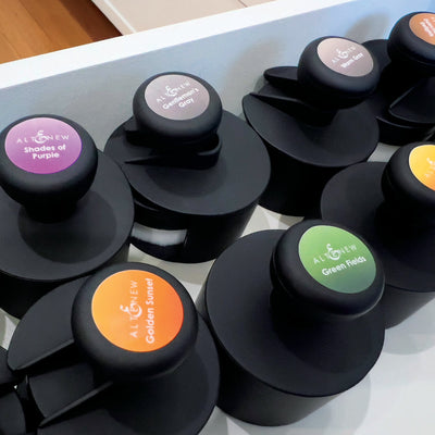 Organizational Label Small Ink Blending Brush Label Set - All Crisp Dye Ink Colors (4 Sheets)