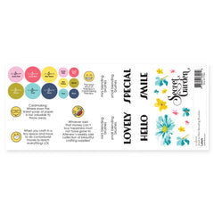 Organizational Label Small & Mini Blending Brushes Label Set - Deco Garden