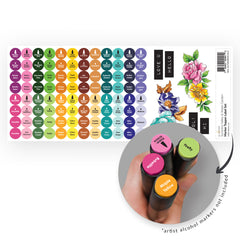 Organizational Label Sunshine Valley & Water Garden Marker Topper Decal Set - Small