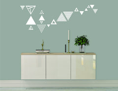Organizational Label Trendy Triangles Decal Set