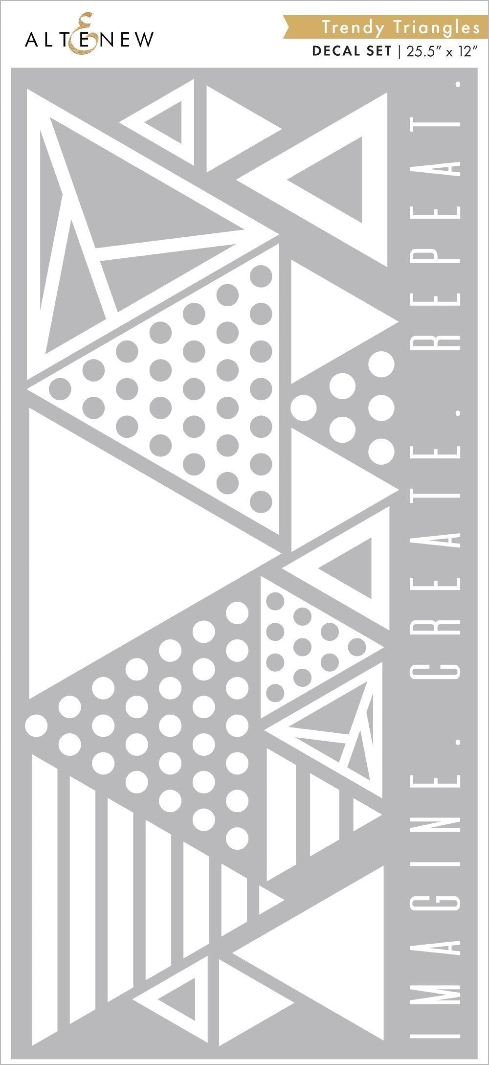 Organizational Label Trendy Triangles Decal Set