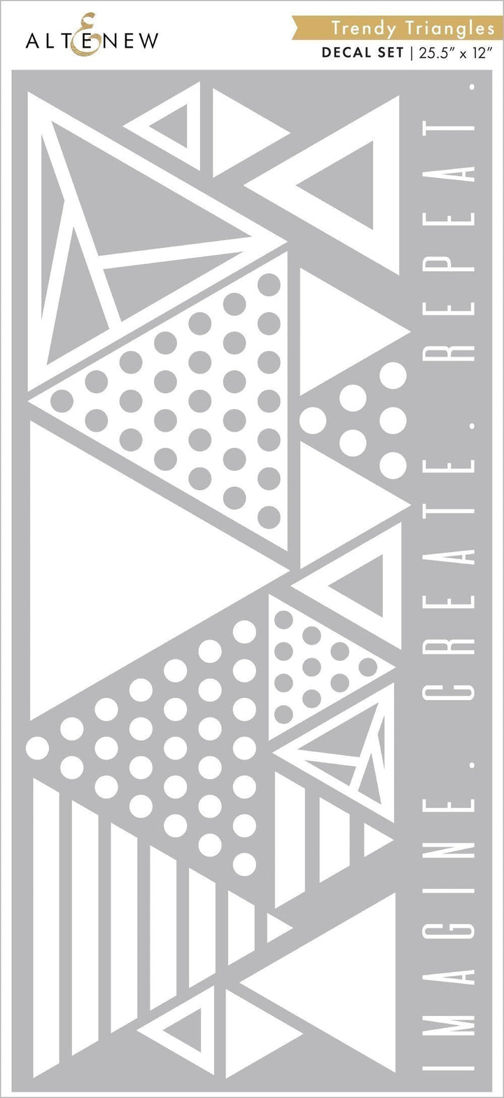 Organizational Label Trendy Triangles Decal Set