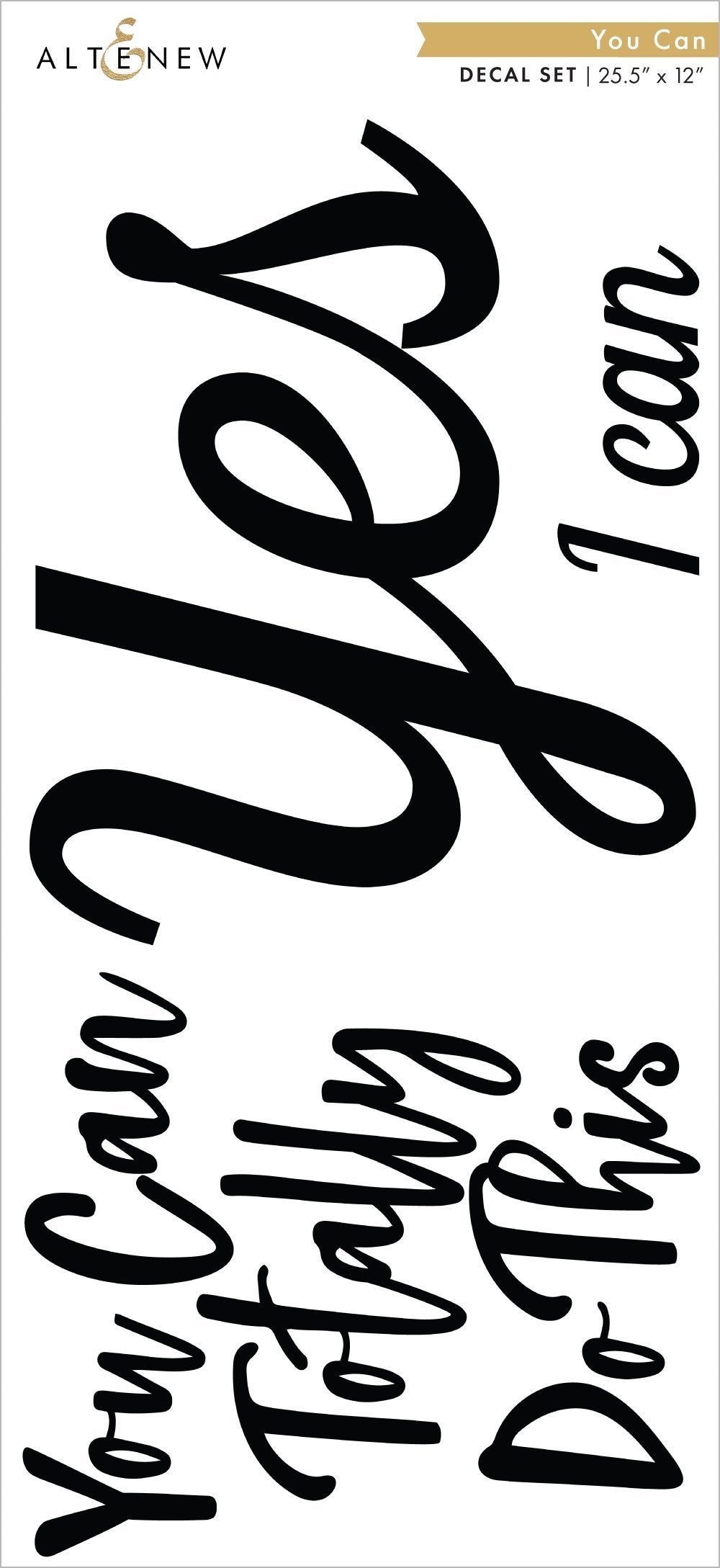 Organizational Label You Can Decal Set