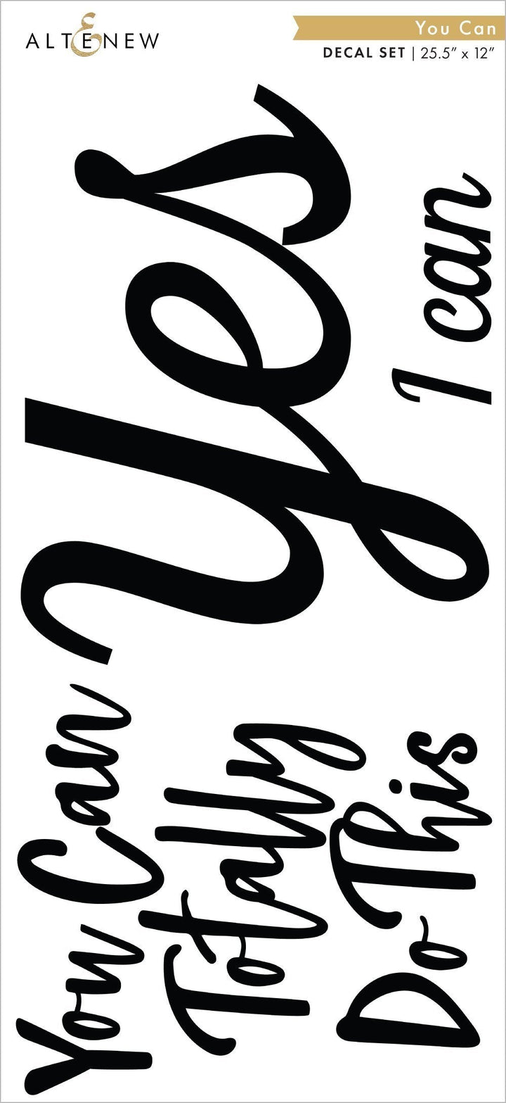 Organizational Label You Can Decal Set
