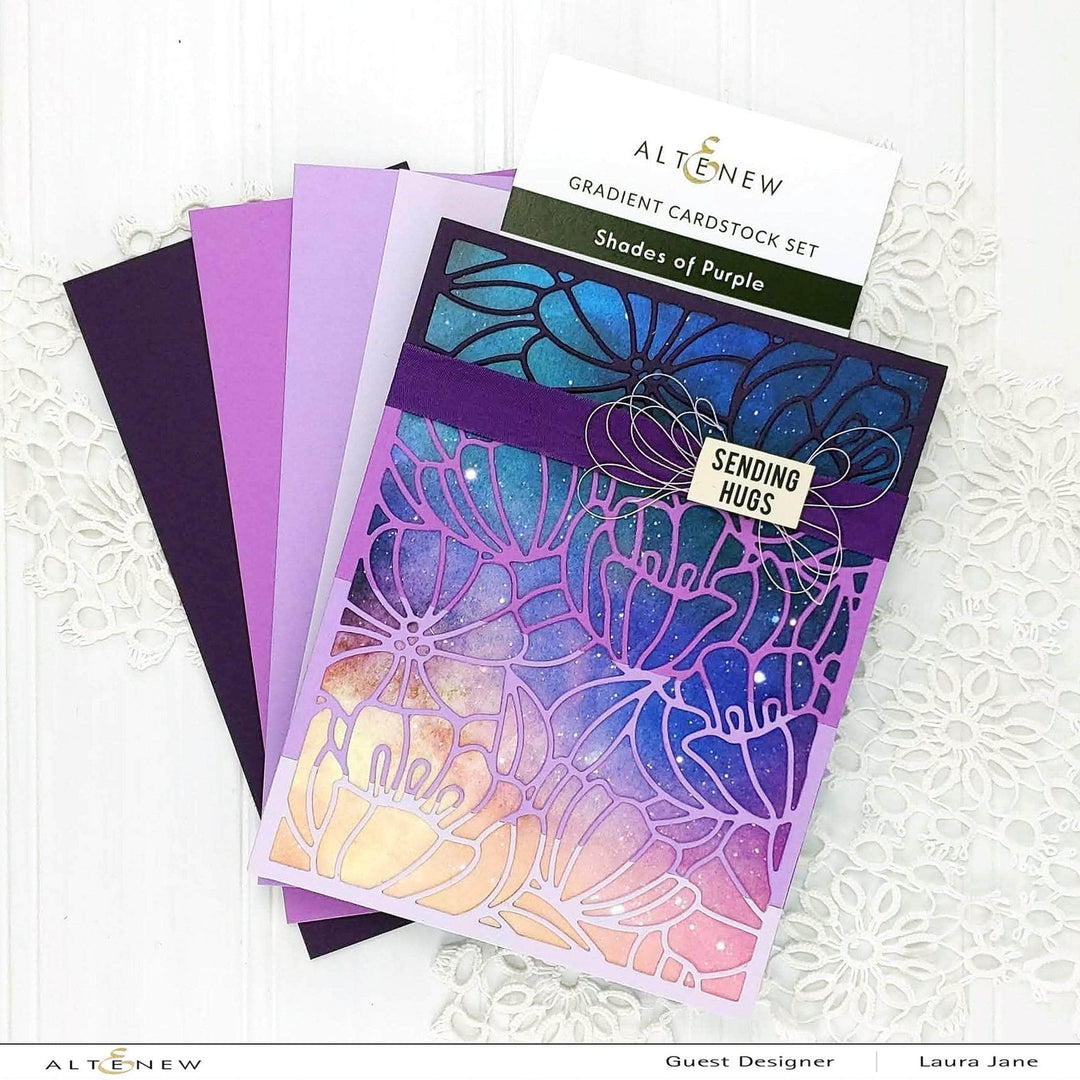 Paper Bundle New Purple & Summer Afternoon Gradient Cardstock Bundle