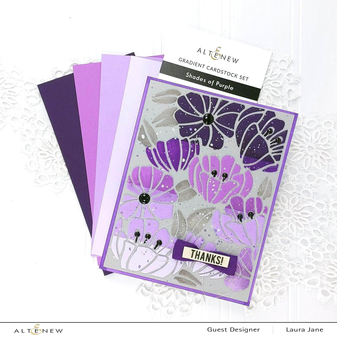 Paper Bundle New Purple & Summer Afternoon Gradient Cardstock Bundle