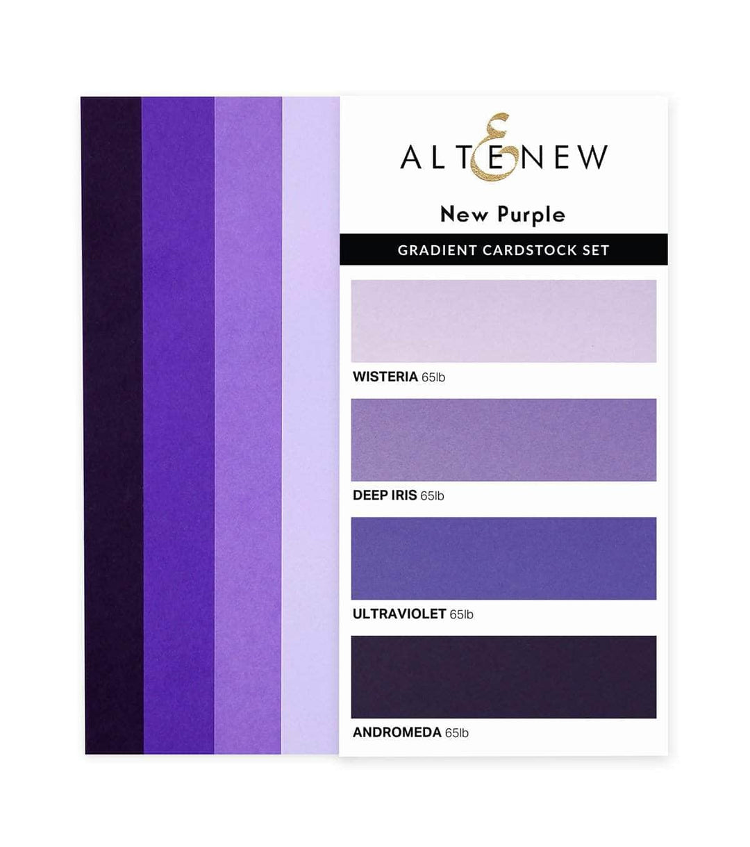 Paper Bundle New Purple & Summer Afternoon Gradient Cardstock Bundle