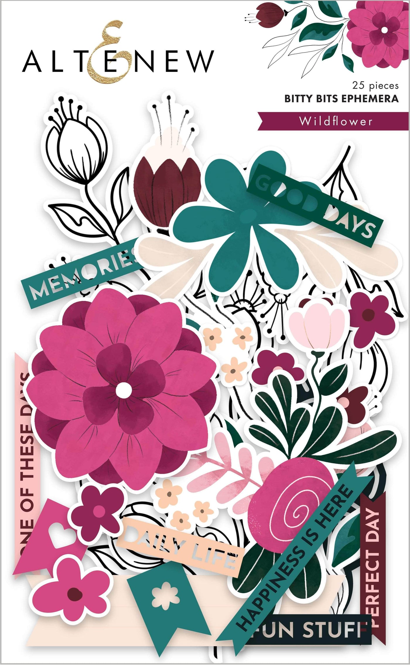 Paper & Embellishment Bundle Wildflower Collection Paper & Ephemera Bundle