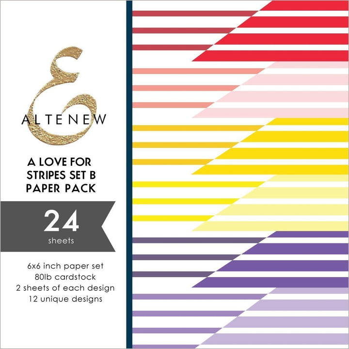 Pattern Paper A Love for Stripes Set B 6x6 Paper Pack