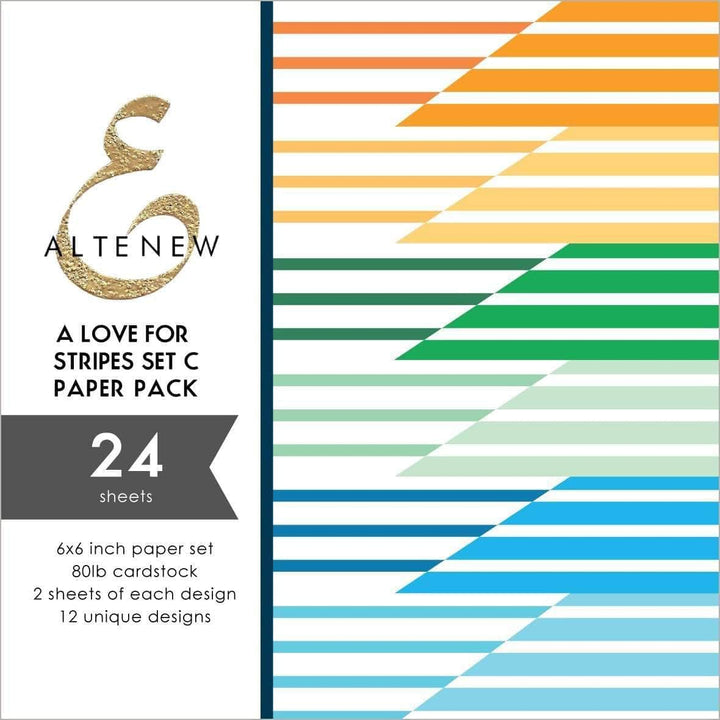 Pattern Paper A Love for Stripes Set C 6x6 Paper Pack