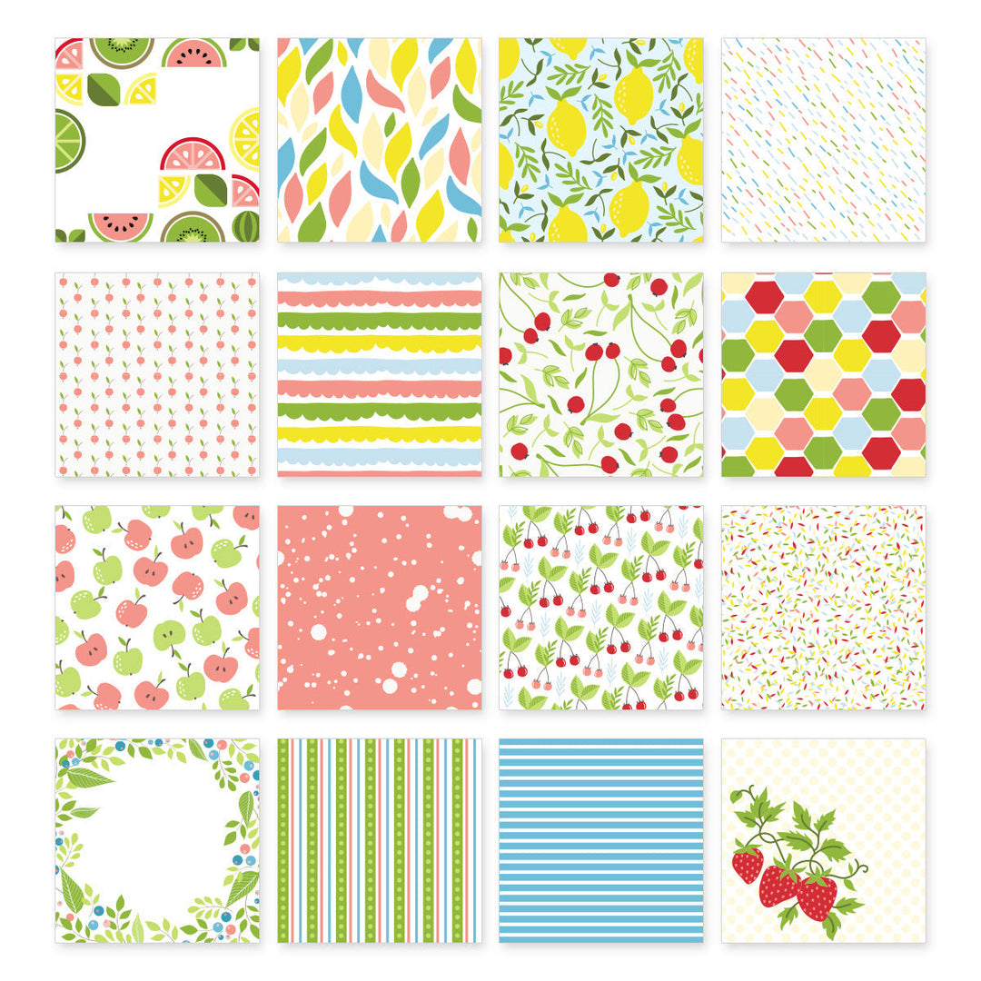 Pattern Paper Cute Fruits 6x6 Paper Pack