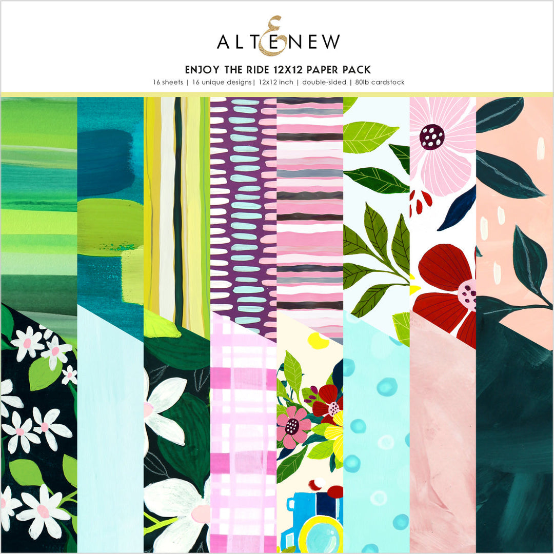 Pattern Paper Enjoy the Ride 12x12 Paper Pack
