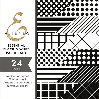 Pattern Paper Essential Black & White 6x6 Paper Pack