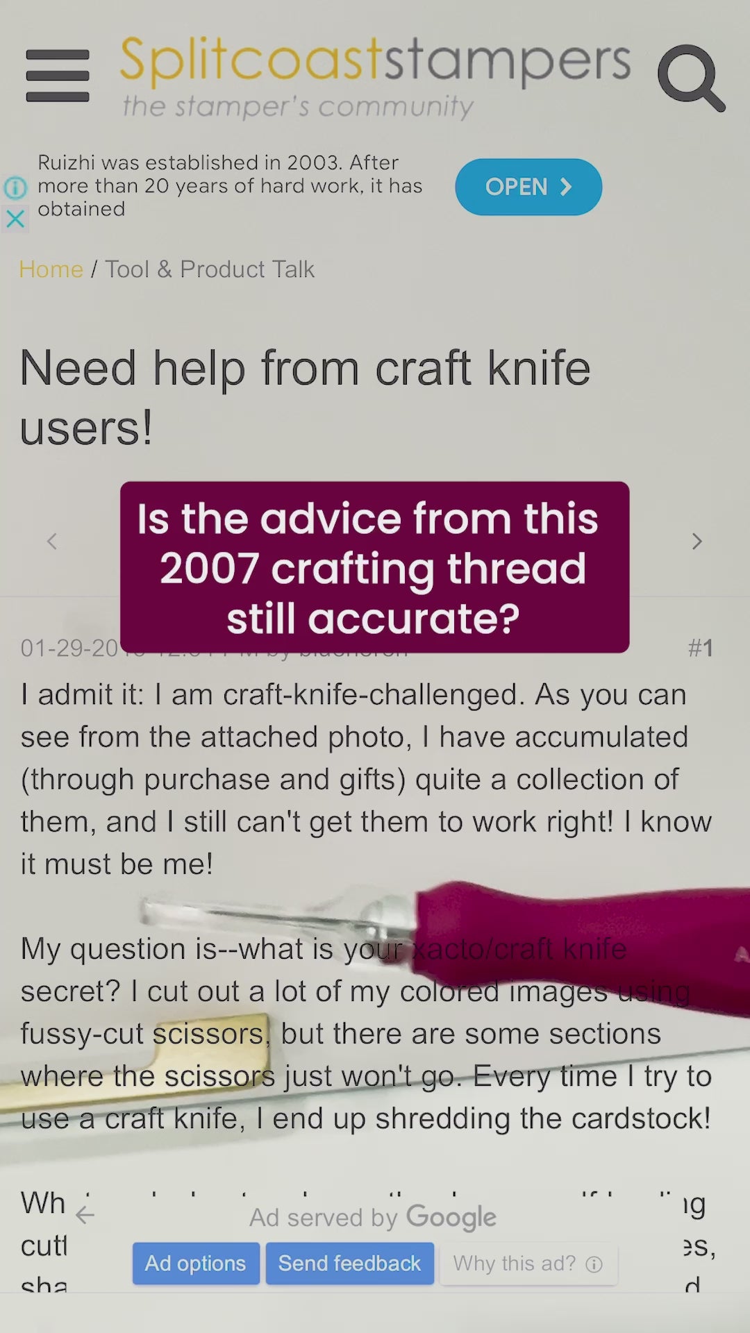Comfy Cut Craft Knife