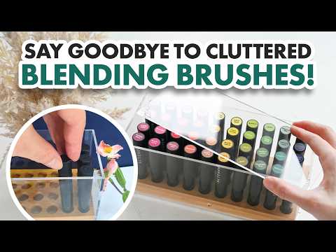Crafter’s Showcase: 40 Mini Blending Brushes & Storage Bundle