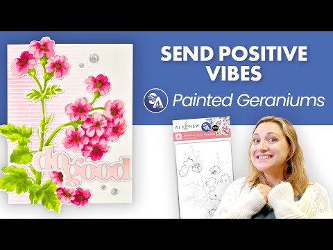 Stencil Art: Painted Geraniums & Add-on Die Bundle