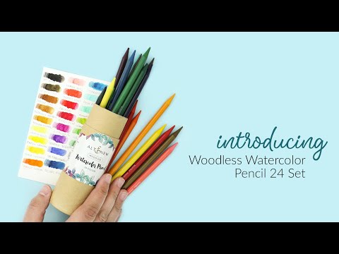 Woodless Watercolor Pencil 24 Set