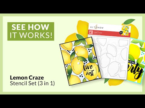 Lemon Craze Stencil Set (3 in 1)