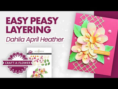 Craft-A-Flower: Dahlia April Heather Die Set