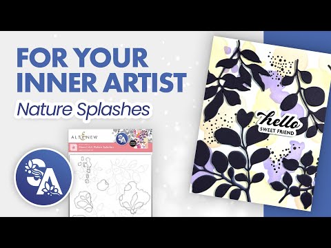 Stencil Art: Nature Splashes and Add-on Die Bundle