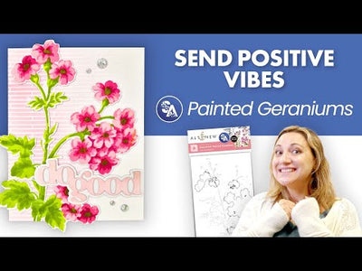 Stencil Art: Painted Geraniums Add-On Die Set