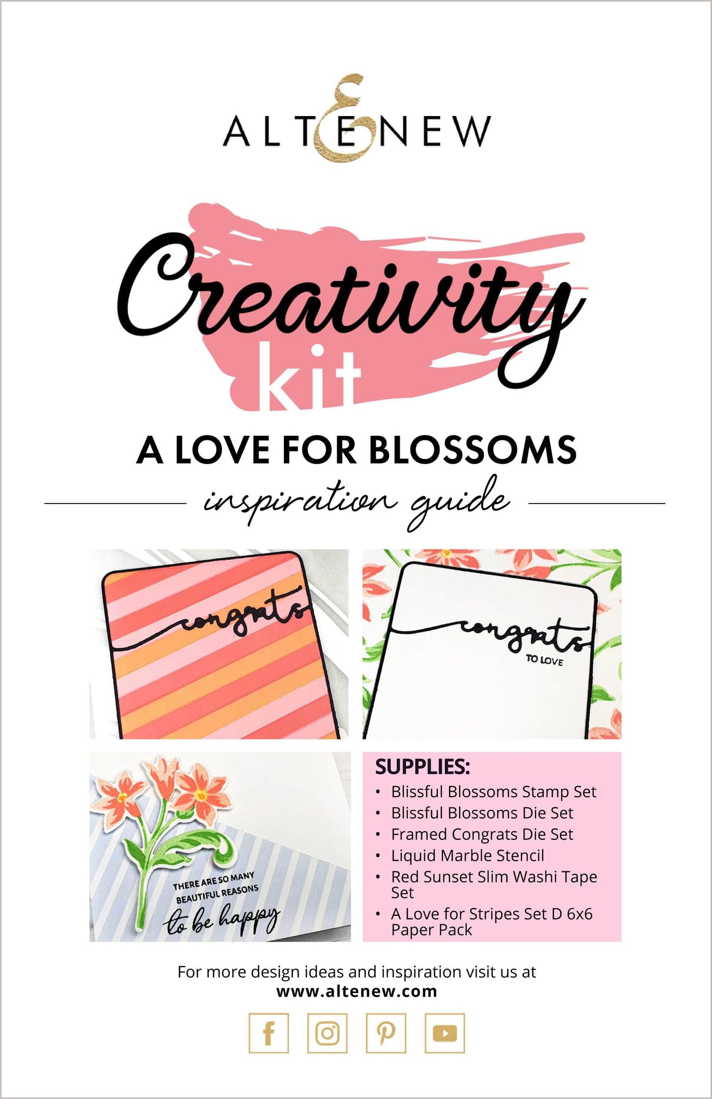 Printed Media A Love for Blossoms Creativity Cardmaking Kit Inspiration Guide