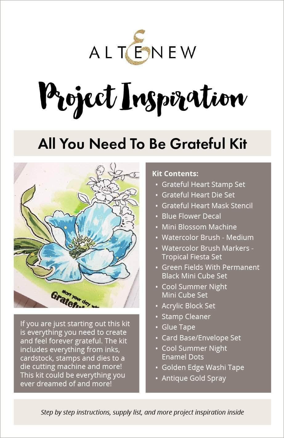 Printed Media All You Need To Be Grateful Kit Inspiration Guide