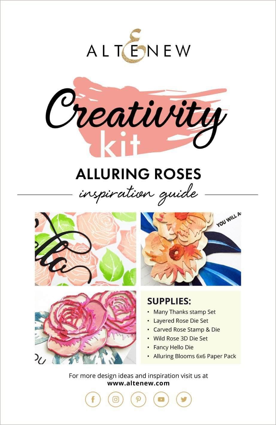 Printed Media Alluring Roses Creativity Kit Inspiration Guide